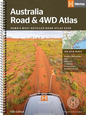 Australia Road and 4WD atlas spiral: 2018