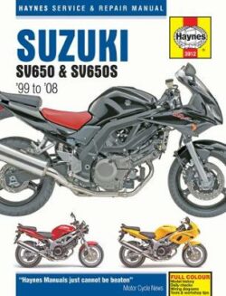 Suzuki SV650, SV650S, SV650SA & SV650A 1999-2008 Repair Manual