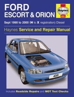 Ford Escort & Orion Diesel 1990-2000 Repair Manual