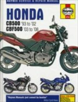 Honda CB500 and CBF500 Twins Service and Repair Manual