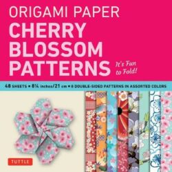 Origami Paper- Cherry Blossom Patterns Large 8 1/4" 48 sh