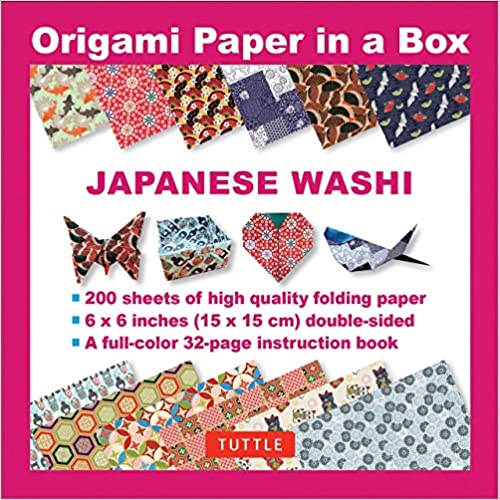 Origami Paper In A Box Japanese Washi Patterns 200 Sheets Bateman Books 8027