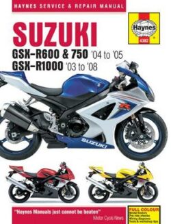 Suzuki GSX-R600 & 750 04-05& GSX-R1000 2003-2008 Repair Manual