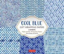 Cool Blue Gift Wrapping Papers - 6 sheets