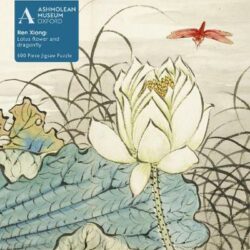 Adult Jigsaw Puzzle Ashmolean: Ren Xiong: Lotus Flower and Dragonfly (500 pieces)