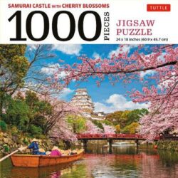 Samurai Castle & Cherry Blossoms- 1000 Piece Jigsaw Puzzle