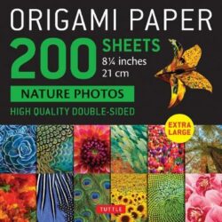 Origami Paper 200 sheets Nature Photos 8 1/4" (21 cm)