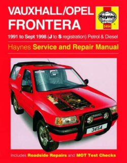 Vauxhall Opel Fontera 1991-1998 Car Repair Manual