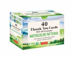 Nature Watercolors 40 Thank You Cards with Envelopes