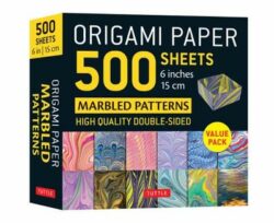 Origami Paper 500 sheets Marbled Patterns 6" (15 cm)