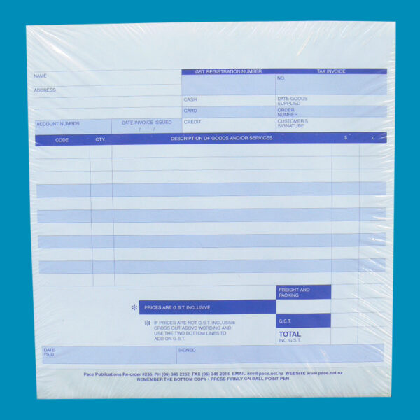 General Tax Invoice Triplicate Pack 200