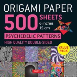 Origami Paper 500 sheets Psychedelic Patterns 6" (15 cm)