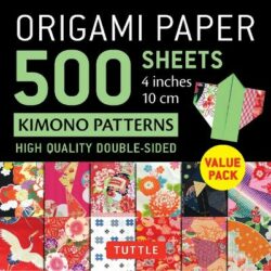 Origami Paper 500 sheets Kimono Patterns  4" (10 cm)