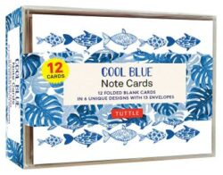 Cool Blue Note Cards 12 Cards