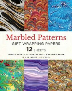 Marbled Patterns Gift Wrapping Paper - 12 Sheets