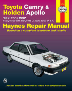 Toyota Camry SV11,21/22 1983-1992/Holden Apollo JK/JL 1989-1993 Repair Manual