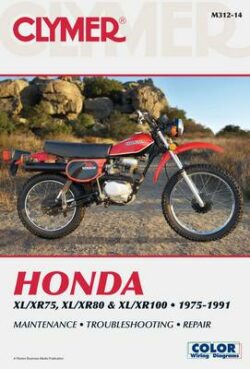 Honda XL/XR75, XL/XR80 & XL/XR100 Series Motorcycle (1975-1991) Service Repair Manual