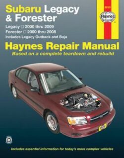 Subaru Liberty, Forester incl Outback & Baja 2000-2009 Repair Manual.