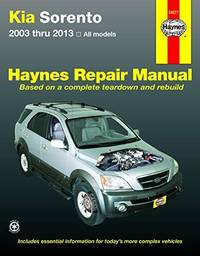 Kia Sorento 2003-2013 Repair Manual