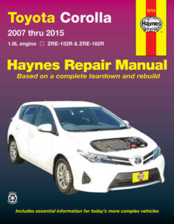 Toyota Corolla ZRE-152, ZRE-182 2007-2015 Repair Manual