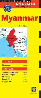 Myanmar Travel Map Fourth Edition