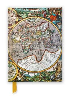 Pieter van den Keere: Antique Map of the World (Foiled Journal)