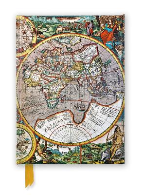 Pieter van den Keere: Antique Map of the World (Foiled Journal)