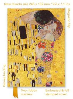 Gustav Klimt The Kiss Foiled Quarto Notebook