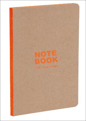 Kraft and Orange A5 Notebook