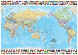 World & Flags Map