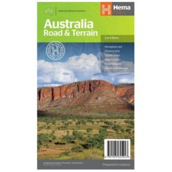 Australia Road & Terrain Map