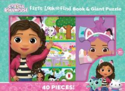 DreamWorks Gabby&apos;s Dollhouse: First Look and Find Book & Giant Puzzle