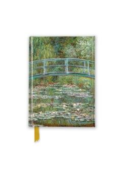 Claude Monet: Bridge over a Pond of Water Lilies 2025 Luxury Pocket Diary Planner - Week to View