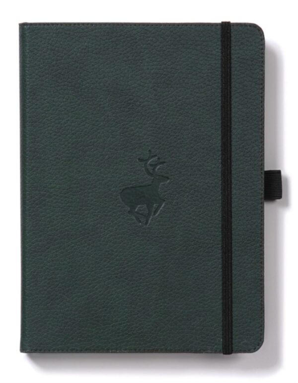 Dingbats* Wildlife A5+ Green Deer Notebook - Graph