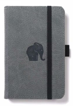 Dingbats* Wildlife A5+ Grey Elephant Notebook - Lined