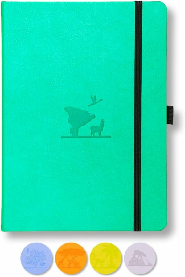 Dingbats* Earth A5+ Emerald Eduardo Avaroa Notebook - Dotted