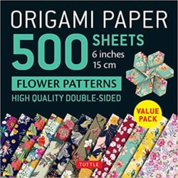 Origami Paper 500 sheets Flower Patterns 6" (15 cm)