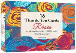 16 Thank You Cards, Roses