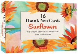 16 Thank You Cards, Sunflowers