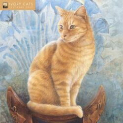 Ivory Cats by Lesley Anne Ivory Wall Calendar 2025 (Art Calendar)