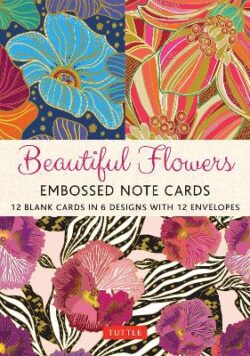 Beautiful Flowers, 12 Embossed Note Cards