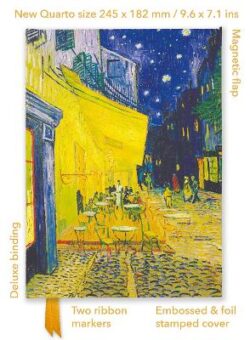 Vincent van Gogh: Cafe Terrace (Foiled Quarto Journal)