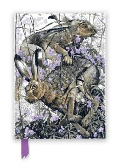 Martin Truefitt-Baker: Hares in Meadow Cranesbill (Foiled Journal)