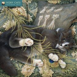 Ivory Cats by Lesley Anne Ivory Wall Calendar 2026 (Art Calendar)